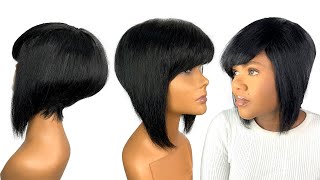 How To Make A Pixie Cut Wig | Pixie Bob | Beginner Friendly