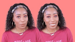 Amazon Beauty Forever Water Wave Human Hair Headband Wig Review