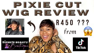 This Wig Is R450 From Tik Tok ; Pixie Cut Wig Review Feat Siphe’S Beauty Boutique | Life With Munch