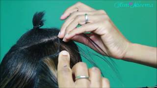 Swoop Bang Weave Install | Finger Wave Pixie || Short Hair Tutorial || Kim Naeema