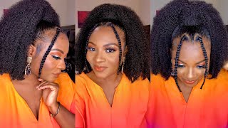 Outre Springy Afro Ponytail Style Inspiration | 4C Natural Hair | Diva By Qb Wigs