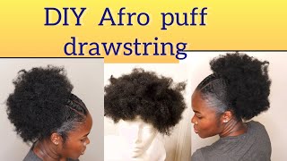 How To:Afro Puff Drawstring For 4Chair|Carine'S World|#Ponytail #Drawstring #Diy