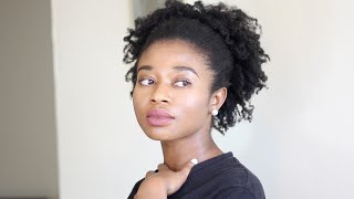 Afro Puff Ponytail On Natural Hair