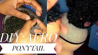 How To:Make An Afro Puff Ponytail//Diy Crochet