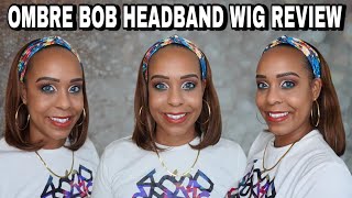 Amazon Ombre Bob Headband Wig Review Ft Longqi Hair | Jackienaturals