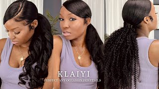 2 Quick + Easy Protective Ponytails For The Summer! Ft. Klaiyi Hair