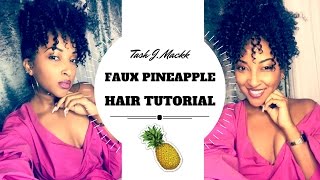 Easy Pineapple Hair Tutorial Using Weave