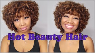 Want An Easy Throw On & Go Wig? Rose Curl Bob With Bangs Wig Is The Answer | Ft. Hot Beauty Hair