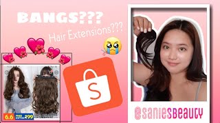 I Tried Clip-On Bangs From Shopee And More!!!