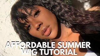 Affordable Wig Tutorial With Bangs Feat. Darling Hair | South African Beauty Blogger