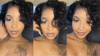 Hair Finesse Series: Short Curly Pixie Wig ‍♀️ | Cut, Install & Style | Ft. Hairspells