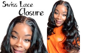  No Glue ! No Gel! Save Your Edges! One Of The Best 5X5 Swiss Lace Fake Scalp Wig Ft Afsisterwig
