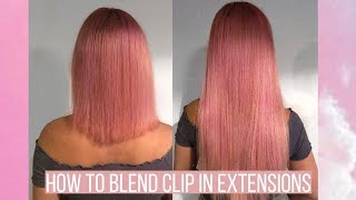 How To: Blend Extensions With Short Blunt Hair Easy