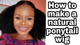 How To: Diy Drawstring Ponytail With Kinky Using Darling Hair/Crotchet Method/Katherine Useh