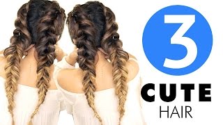 ★ 3 Easy Hairstyles | Girls Cute Back To School Hairstyle