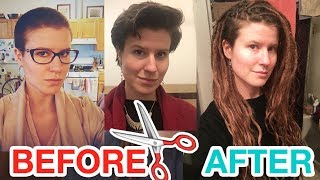 Attaching Dreadlock Extensions To Very Short Hair | Cosmohippie