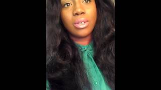 April Lace Wigs Glueless 22Inch Loose Body Wave Lace Wig Installed