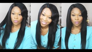 How To: Curl/Flip Side Bangs With Flat Iron | Wowafrican Aliexpress Virgin Brazilian Hair
