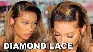  New Diamond Lace Wig: Pre-Colored New Hairline Lace Front Wig | Easy Wig Application