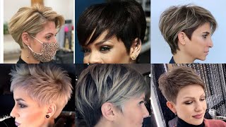 40 Best Short Hairstyles & Haircuts For Thick Hairs In 2022/Viral Pinterest Short Pixie Bob Haircuts