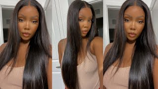 West Kiss Transparent Lace Wig Install| No Baby Hairs!|This Wig Is Bomb!!| Meshia Lattimore