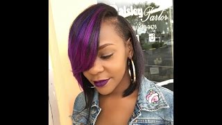 How To Do A Quick Weave Bob With A Deep Side Part