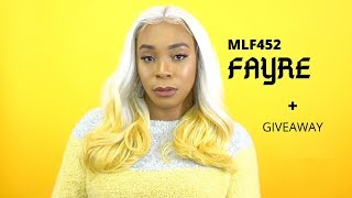 Bobbi Boss Synthetic Hair 13X7 Glueless Frontal Lace Wig - Mlf452 Fayre +Giveaway --/Wigtypes.Com