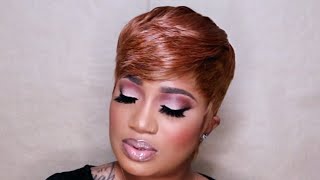 How To: 27 Piece Pixie Cut Wig (Color 30)