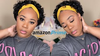 $35 Amazon Wig  | Affordable Curly Pixie Cut Style | Beginner Friendly