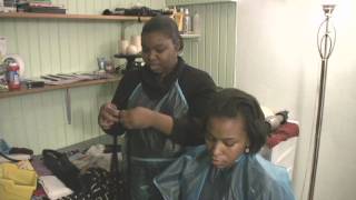 Caring For Black Hair : How To Braid Hair Extensions With Short Hair