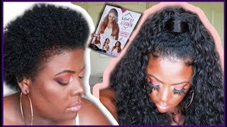 Teeny Afro Approved?? || Sensationnel Half Up Half Down Instant Ponytail