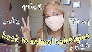 Back To School Hairstyle Ideas 2020! || Quick And Easy || Addison Nicole