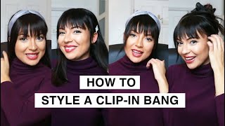 Hair Topper 101 | How To Style A Clip-In Human Hair Bang