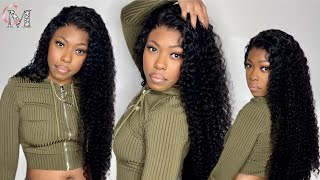 Skin Melt Lace! Water Wave Wig | Glueless Install | Curlyme Hair