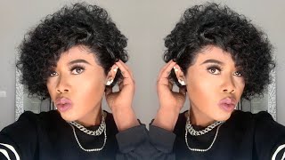 I’M Back Again ! #Shorthair Affordable Pre-Styled Pixie Cut Wig | Omgherhair