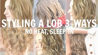 3 No Heat Hair Styles For A Bob Or Lob - Daily Hair Routine