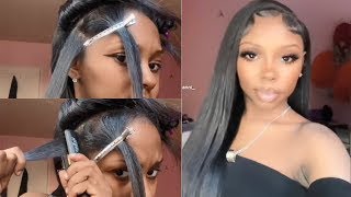 Protective Quick Weave Hairstyle | Middle Part Style #Alipearlhair