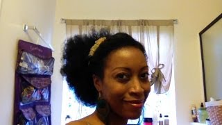 →18← Easy-Breezy Protective Style For Naturals/Transitioners Using Afro Puff Ponytail