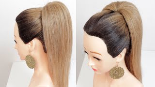 New Easy Hairstyle For Long Hair. Open Hairstyle.Ponytail Hairstyle.