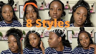 How To Style Your Headband Wig | 8 Easy Hairstyles