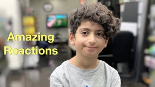 Amazing Reactions Worth $1,000,000 | Boy Having Haircut And Hairstyle On New Year'S Eve 2020