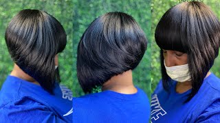 Full Quickweave Bob With Chinese Bangs