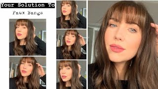 Faux Bangs | How To Get Bangs Without Cutting Your Hair | Maleigh Of Mlaartistry