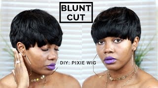 Watch Me Slay This Blunt Pixie Cut Wig | Featuring Outre Velvet