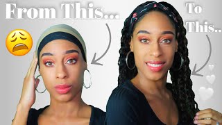 Easy, Simple & Fast Hairstyle?!  Youthbeauty Headband Wig Review| Lizette Baldeo