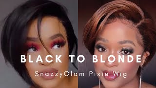 Black To Honey Blonde Pixie Wig | Plucking & Pre-Installation Prep | Khanyi Madikiza