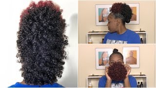 How To Frohawk Mohawk With Drawstring Ponytail | Natural Hair