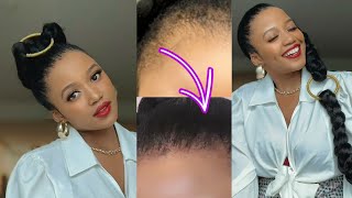Ring Ponytail + Hairline Hack| Get Your Hairline Back In Two Minutes