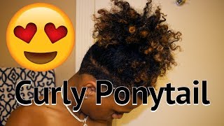 How To Get A Curly Ponytail For Guys Tutorial