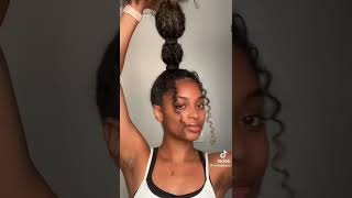 Recreating A Cute Hairstyle On My Curly Hair! *Not Her*‼️